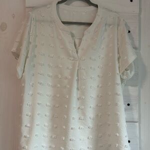 Women's Chiffon PomPom Top